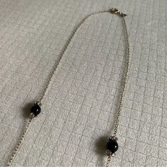 J.Crew black bead long necklace - Picture 4 of 9